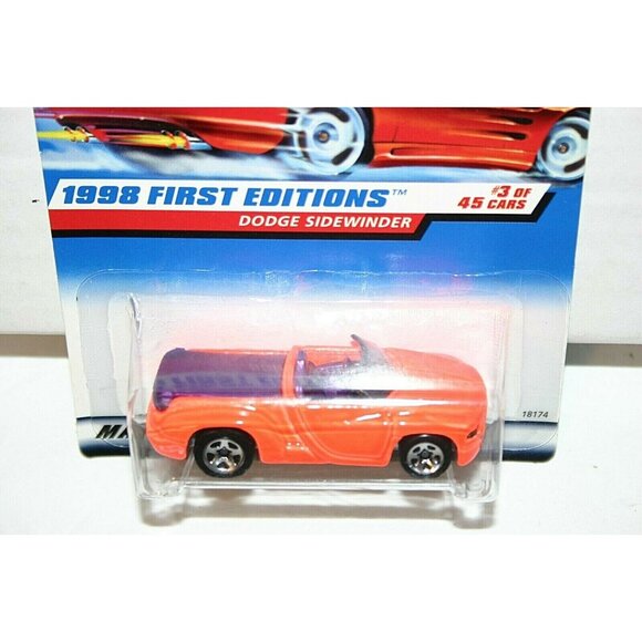 Hot Wheels 1998 First Editions Dodge Sidewinder # 634 3 of 45 error card - Picture 1 of 5